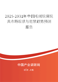 2025-2031年中國(guó)毛絨玩偶玩具市場(chǎng)現(xiàn)狀與前景趨勢(shì)預(yù)測(cè)報(bào)告